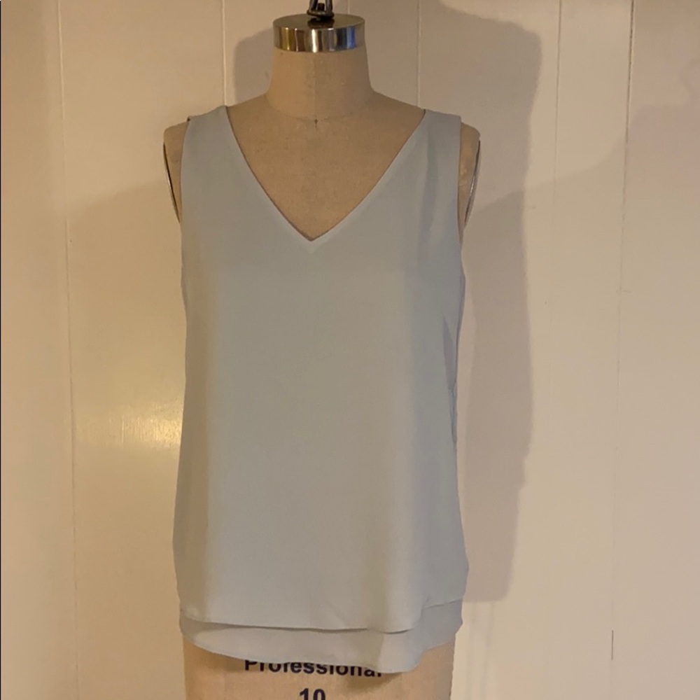 Ann Taylor light blue v-neck blouse